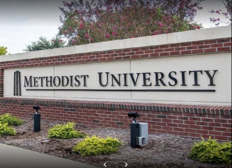 Methodist University sign